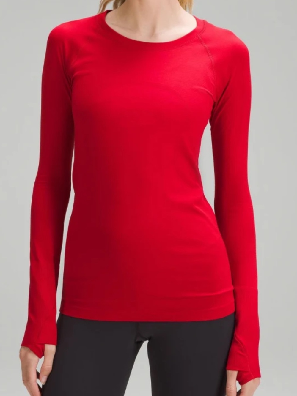 Lululemon Red Swiftly Tech Long Sleeve